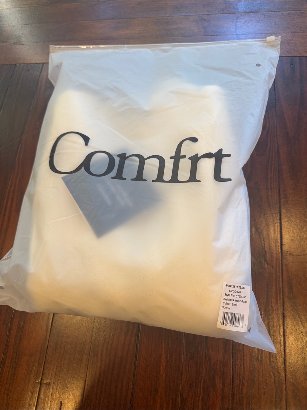 COMFRT mock neck pullover in Shell - Picture 5 of 5